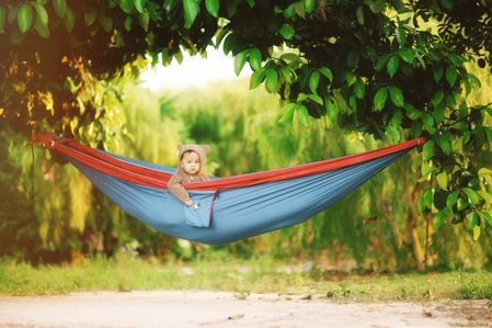 Portable double hammock as the family-friendly item